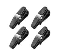 Youery Porta Occhiali per Auto, 4 Pezzi Porta Occhiali da Sole Auto, Per Occhiali da Sole da Visiera Per Auto Porta Occhiali Clip Per Biglietti da Visita Supporto, Rotazione 180 °