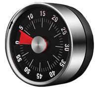 Youery Timer da cucina, timer visivo magnetico, in acciaio inox, con conto alla rovescia, timer meccanico, 60 minuti con sveglia forte, per imparare a cucinare