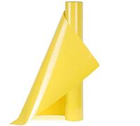 Youery Vinile Termoadesivo per Tessuti,30 x 150 cm Rotoli di Vinile Trasferimento Termico,HTV Foglio di Trasferimento di Glitter per tessuti,T-Shirt,Termovinile vinile per Cricut e Cammeo (giallo)