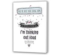 Youframe Thinking out Loud-Bianco-40,6 cm x 30,5 cm, Alluminio, Colorato, 40.6cm x 30.5cm (16"x12")