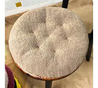 YOUGANG Confezione da 2 cuscini rotondi per sedia in pile, 40/45/50 cm, super morbidi, per sala da pranzo, cucina, auto, divano (cachi, 45 x 45 cm)