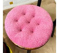 YOUGANG Confezione da 2 cuscini rotondi per sedia in pile, 40/45/50 cm, super morbidi, per sala da pranzo, cucina, auto, divano (rosa, 45 x 45 cm)