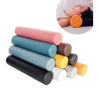 YOUGANG Cuscino cilindrico per collo, 10/12/15/20 cm, cuscino cervicale, impermeabile, per alleviare il dolore (arancione, 20 x 50 cm)