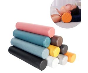 YOUGANG Cuscino Cilindrico per Collo Cuscino Bolster, 10/12/15/20cm Cuscino di Supporto per Collo Impermeabile Cuscino Cervicale, Cuscino Bracciolo Divano Cuscino Bolster, Allevia il Dolore (Marrone