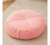 YOUGANG Cuscino per rialzo extra spesso 15 cm, rotondo/quadrato, 100% cotone, per poltrona, auto, ufficio, sedia per anziani postoperatori, sedia a rotelle (rotondo, rosa, 50 x 50 x 15 cm)