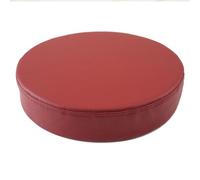 YOUGANG Cuscino rotondo per sedia in pelle, per interni ed esterni, cuscini in schiuma ad alta densità, spessore 5/8 cm, impermeabile e rotondo (rosso vino, 45 x 45 x 8 cm)