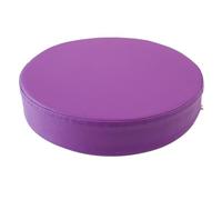 YOUGANG Cuscino rotondo per sedia in pelle, per interni ed esterni, cuscini in schiuma ad alta densità, 5/8 cm di spessore, cuscino impermeabile per sgabello da bar, imbottitura rotonda (viola, 35 x