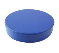 YOUGANG Cuscino rotondo per sedia in pelle, per interni ed esterni, cuscini in schiuma ad alta densità, 5/8 cm di spessore, cuscino impermeabile per sgabello da bar, imbottitura rotonda (blu reale, 50