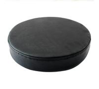 YOUGANG Cuscino rotondo per sedia in pelle, per interni ed esterni, cuscini in schiuma ad alta densità, 5/8 cm di spessore, cuscino impermeabile per sgabello da bar, imbottitura rotonda (nero, 45 x 45
