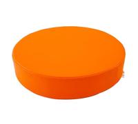 YOUGANG Cuscino rotondo per sedia in pelle, per interni ed esterni, cuscini in schiuma ad alta densità, 5/8 cm di spessore, cuscino impermeabile per sgabello da bar, imbottitura rotonda (arancione, 45