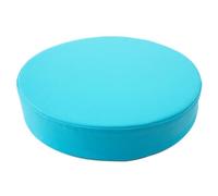 YOUGANG Cuscino rotondo per sedia in pelle, per interni ed esterni, cuscini in schiuma ad alta densità, spessore 5/8 cm, cuscino impermeabile per sgabello da bar, imbottitura rotonda (blu lago, 50 x