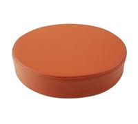 YOUGANG Cuscino rotondo per sedia in pelle, per interni ed esterni, in schiuma ad alta densità, spessore 5/8 cm, cuscino rotondo impermeabile per sgabello da bar, imbottitura rotonda (marrone, 40 x 40