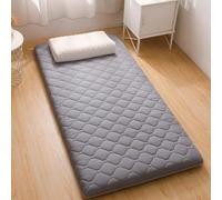 YOUGANG Materasso a pavimento, materasso futon giapponese, singolo/doppio/queen/king size, arrotolabile, materasso da campeggio, materasso per gli ospiti, tatami (grigio, 80 x 190 cm)