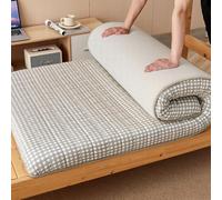 YOUGANG Materassino futon giapponese, tatami, da viaggio, lettino per gli ospiti, super morbido, topper per pavimento (beige, 180 x 200 cm)