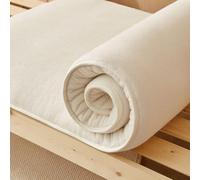 YOUGANG Materasso futon giapponese in cotone, imbottitura per pavimento, trapuntato, tatami, portatile, pieghevole, arrotolabile (120 x 200 cm)