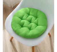 YOUGANG Set di 2 cuscini rotondi per sedie da interni ed esterni, per sala da pranzo e cucina, 30/40/45/50 cm, rotondi per pavimento, comodi cuscini per sedile auto (verde, 45 cm)