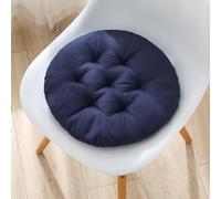 YOUGANG Set di 2 cuscini rotondi per sedie da interni ed esterni, per sala da pranzo e cucina, 30/40/45/50 cm, rotondi per pavimento, comodi cuscini per sedile auto (blu navy, 50 cm)