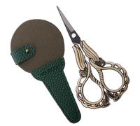 YOUGUOM Sharp Detail Scissors with Case Embroidery Crafting Sewing Scissor for Needlework Threading Craft Artwork DIY Tools, Vintage Little Precision Shears
