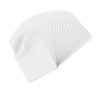 YOUHOOL Carta adesiva A4 per stampa - Stampabile in vinile opaco autoadesivo impermeabile fogli per stampanti a getto d'inchiostro e Cricut Maker