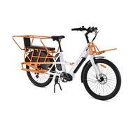 Youin Berlin BK6100 Bicicletta Elettrica Urbana 26 Pollici Motore Centrale 250 W Doppia Batteria Fino a 125 km Freni Idraulici Shimano 7 V Portabagagli Schermo Colore Alluminio