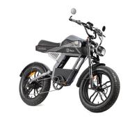 Youin BK7100 Bicicletta Elettrica Pieghevole Fat Bike 20 Pollici 100km Autonomia Freni Idraulici Sospensione Totale Cambio Altus 7 Velocità Schermo LCD Batteria Rimovibile