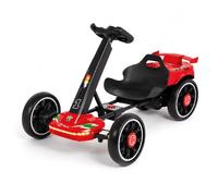 YOUIN Kart elettrico per bambini SC1005 pieghevole con telecomando, Bluetooth, luci LED, batteria 12 V 4,5 Ah, velocità 5 km/h, autonomia 2 ore, bambini 3-6 anni (rosso)