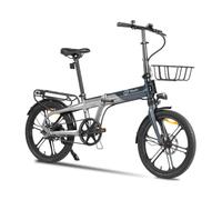 Youin Praga Pro BK1850 Bicicletta elettrica pieghevole Fat 20 pollici Motore 250 W Cinghia Carbonio Batteria rimovibile fino a 60 km Freni idraulici Schermo Colore Sospensione 80 mm Premium