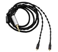 Youkamoo IEM Cavo di ricambio per auricolari, cavo rimovibile per auricolari MMCX da 3,5 mm, compatibile con Shure SE215, SE315, SE425 SE535, SE846 (nero)