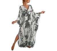 YouKD - Abito lungo da donna estivo, stile bohémien, maxi, per la spiaggia, copricostume da bikini, vestito da casa, taglia unica, Etichettalia unica