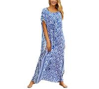 YOUKD Bikini da Spiaggia Boho Scollo a V con Scollo a V caotico Allentato Estivo Abito Taglie Forti da Donna