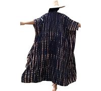 YouKD Kaftan Lungo Estivo Bohémien da Spiaggia Kimono Copricostume Plus Size Vestito per Donne, C blu scuro., Etichettalia unica