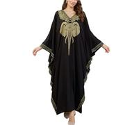 YouKD Kimono lungo da donna, stile boho, cardigan di grandi dimensioni, da spiaggia, copricostume da bagno, T Nero, Taglia unica