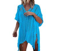 YOUKD Tunica da Donna Cava Top all'Uncinetto Trasparente Copricostume da Spiaggia Poncho Summer Copricostume da Spiaggia