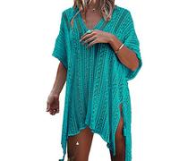 YOUKD Tunica da Donna Cava Top all'Uncinetto Trasparente Copricostume da Spiaggia Poncho Summer Copricostume da Spiaggia