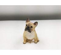 Youkejia, mini statuetta in resina a forma di bulldog francese, per ufficio, casa, auto, soprammobile da collezione Earthen