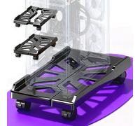 youkzuan Supporto regolabile per computer, supporto per PC mobile da pavimento con ruote girevoli bloccabili, si adatta alla maggior parte dei PC, supporto per CPU sotto la scrivania per ufficio