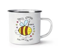 You'Ll Always Ape The One Per Me Rétro Smalto Tazza - Divertente Valentines Day