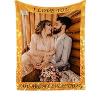 Youltar Coperta personalizzata con foto di testo, coperte personalizzate con immagini, regali per San Valentino, festa della mamma, festa del papà, Natale, regali personalizzati, coperta collage