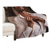YOUMAN Michele Morrone Poster famoso attore italiano coperta in pile morbida e pelosa flanella leggera 300 g/m² per tutte le stagioni 178 x 203,2 cm