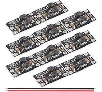 Youmile 10 pcs 1.5A Mini Boost Module Multifunzionale DIY Mini DC-DC Lithium Battery Boost Module 3.7V a 5V 8V 9V 12V Step Up Board Tensione regolabile Indicatore LED con cavo rosso e nero