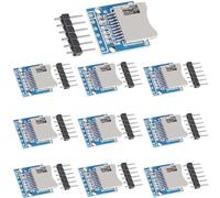 Youmile 10 pcs SD Card Module Micro SD SDHC TF Card Adapter Reader Module con chip di conversione livello interfaccia SPI con pinheader per Arduino