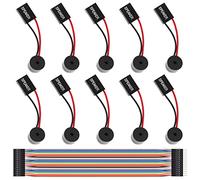 Youmile 10 Pezzi Scheda Madre PC Mini Altoparlante Interno Case Computer Scheda Madre BIOS Allarme Buzzer per Arduino/Computer con Cavo di Prolunga Dupont