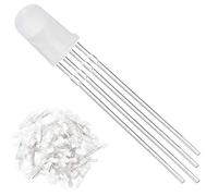 Youmile 100Pack 5mm LED Diodo ad emissione di luce Catodo comune 4Pin RGB Tri-Color (Rosso/Verde/Blu) Le lampade a LED rotonde diffuse glassate potrebbero per Arduino, PCB