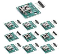 YOUMILE 10Pcs Connettore maschio fai-da-te/MINI MICRO Adattatore da USB a DIP 2.54mm Connettore femmina a 5 pin Tipo B Convertitore PCB USB 2.0 femmina USB 3.0
