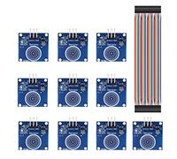 Youmile 10PCS TTP223B Modulo interruttore tattile 2-5.5V 1 posizione Sensore tattile digitale capacitivo Interruttore per Arduino con cavo Dupont