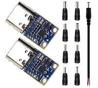 Youmile 2 Pcs 20V 5A USB-C PD2.0 PD3.0 a DC Decoy Modulo Fast Charge Type-C Femmina Input Power Trigger Module con 5A DC Power Pigtail maschio, connettore da 8 pezzi