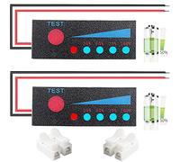 Youmile 2 pezzi 1S 3.7V Modulo indicatore di capacità della batteria al litio Scheda indicatore percentuale batteria Display capacità LED 25% 50% 75% 100% con terminale a crimpare