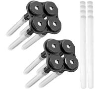 Youmile 2 pezzi accessori per modulo umidificatore USB Staffa atomizzante in plastica Staffa a quattro teste con 8 bastoncini filtro in cotone per umidificatore per disco atomizzatore da 20 mm