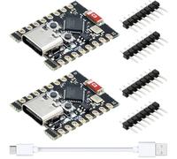 Youmile 2 pezzi Scheda di sviluppo ESP32 ESP32-C3 SuperMini Bluetooth 5.0 e WIFI 160MHz Frequenza di esecuzione 2.4GHz Modulo di sviluppo Memoria Flash da 4MB/2MB PSRAM a bordo con cavo Type-c