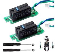 Youmile 2 pz Mouse Button Board Micro Switch D2FC-F-7N (50M) pulsanti sinistro e destro con cacciavite Phillips da 2,5 mm Cacciavite T4 Sostituzione compatibile